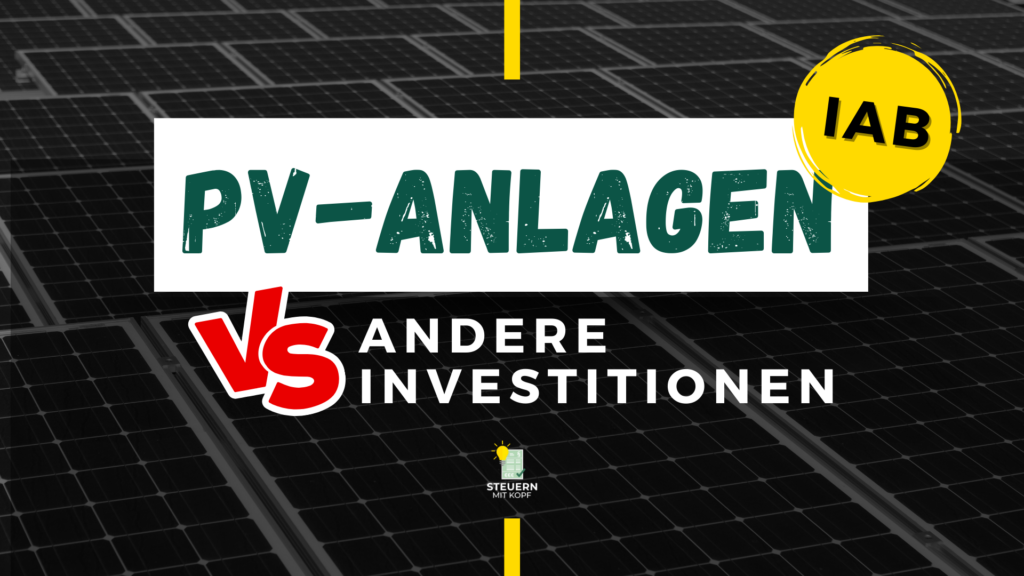 PV Anlagen im vergleich zu anderen Investitionen